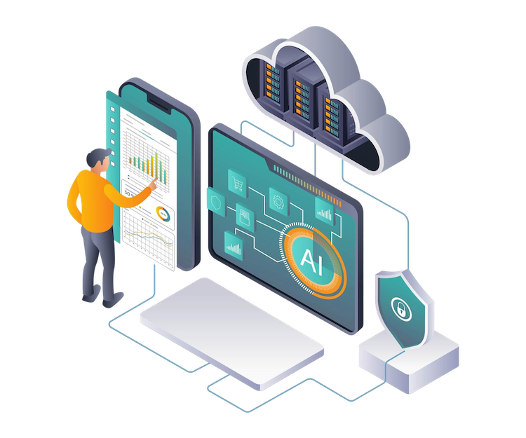 AI solutions and integrations illustration