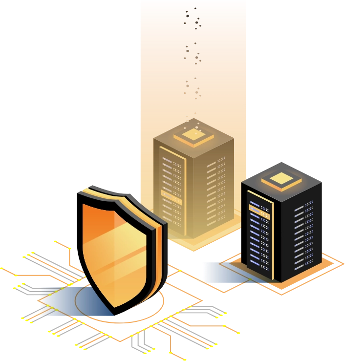 Private cloud environment illustration